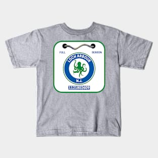 Loch Arbour New Jersey Beach Badge Kids T-Shirt